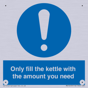 Only fill the kettle with the amount you need